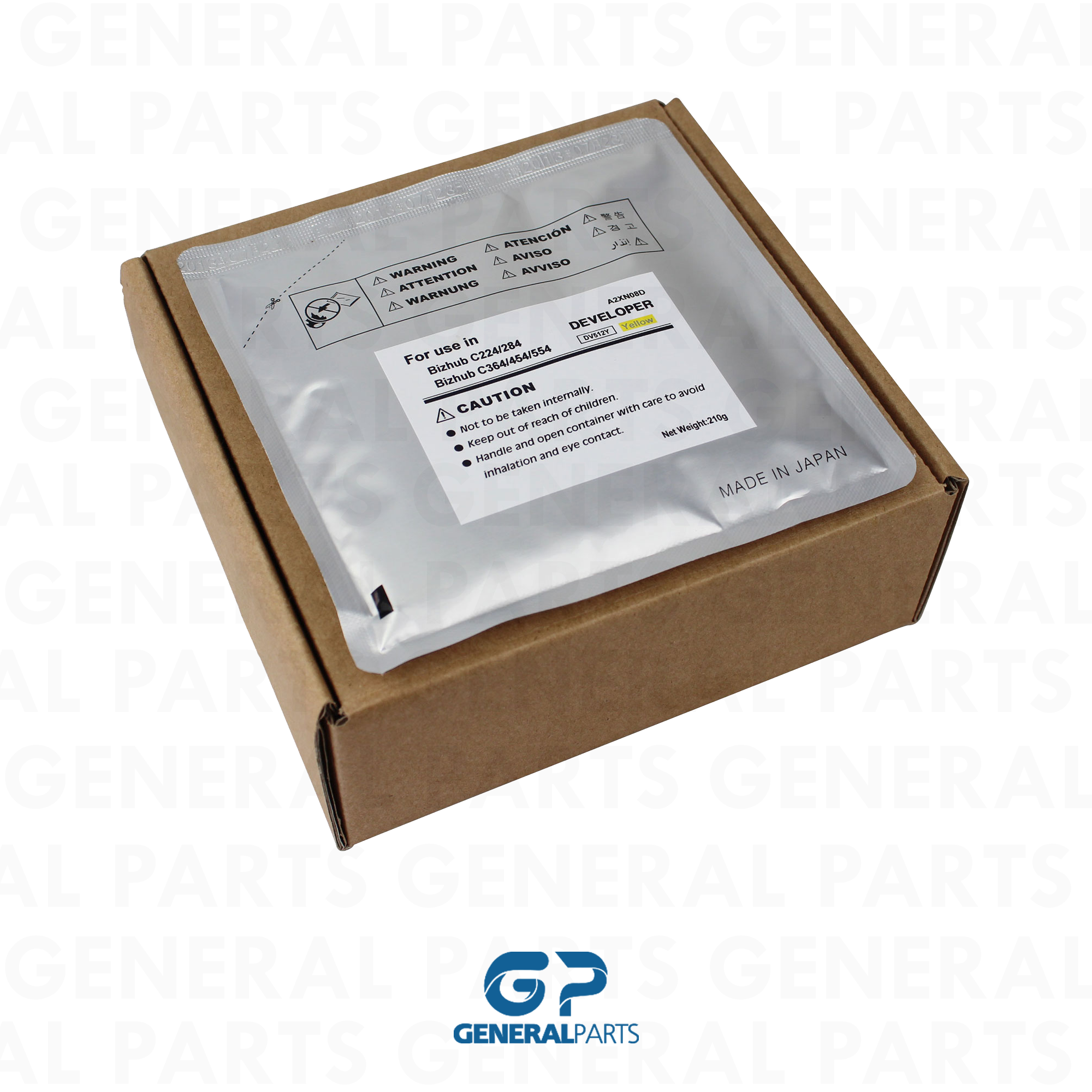 Produto REVELADOR KONICA BIZHUB C224 C284 C364 C454 C554 DV512Y YELLOW 210G 590K