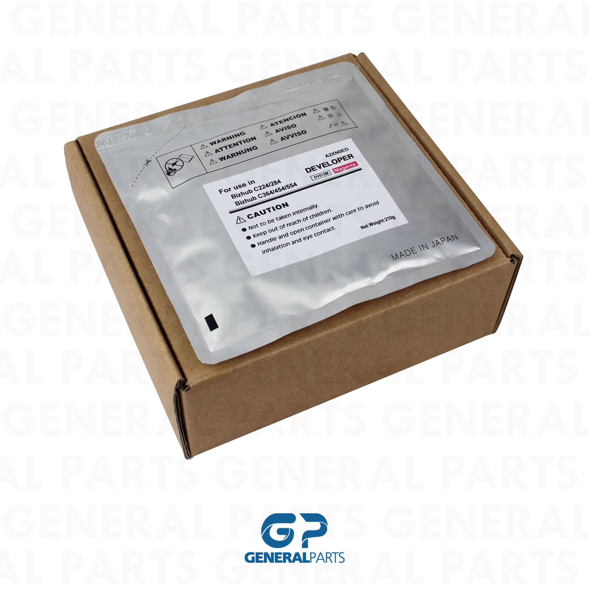 Produto REVELADOR KONICA BIZHUB C224 C284 C364 C454 C554 DV512M MAGENTA 210G 590K